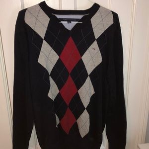 TOMMY HILFIGER argyle sweater